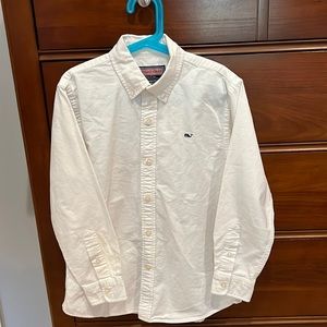 EUC Vineyard Vines Boys' Stretch Cotton Oxford Solid Shirt (8-10)